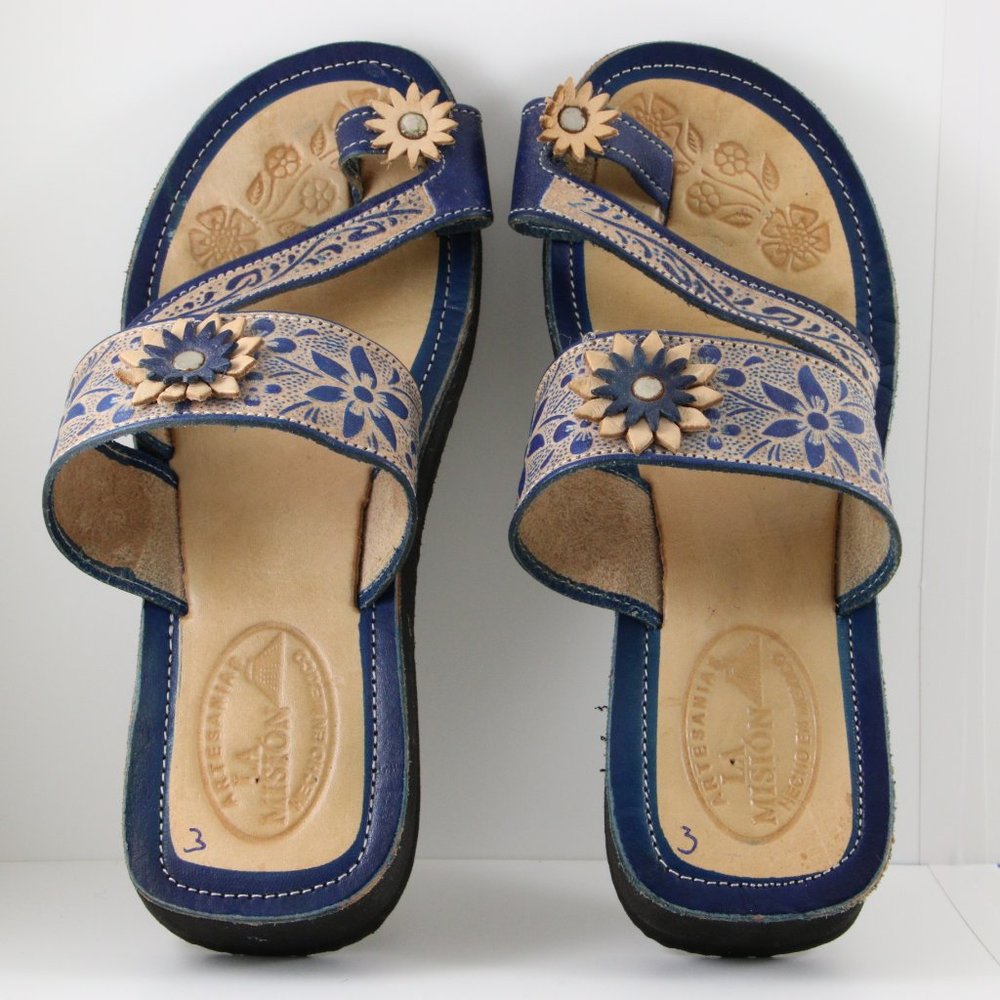 Artisan Leather Sandal Shoes Size 6